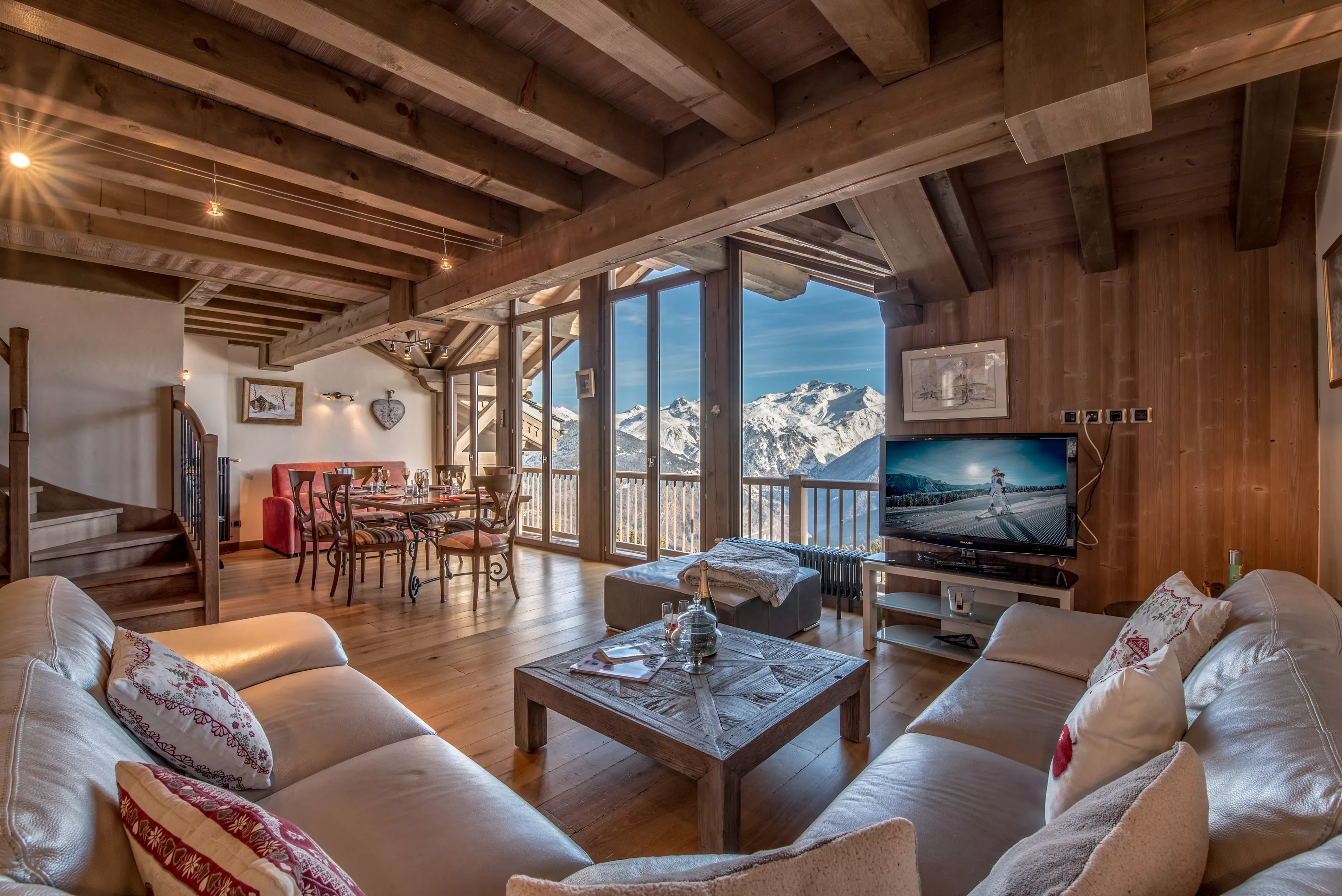 Penthouse Zénith — vue panoramique sur les Alpes depuis Courchevel 1850